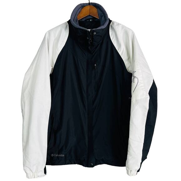 Columbia Full Zip Bugaboo Interchange Ski Jacket Black White Outdoor - L - Picture 1 of 7